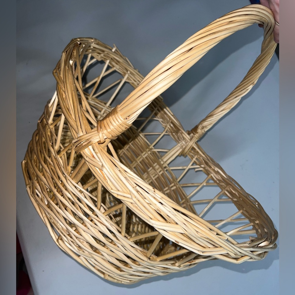 cottagecore picnic/foraging basket